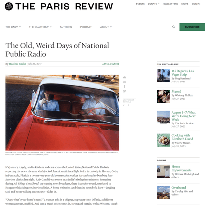 The Old, Weird Days of National Public Radio