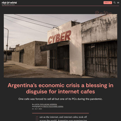 Argentina’s economic crisis a blessing in disguise for internet cafes