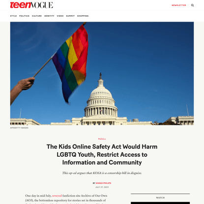 This Bill Threatens Access to LGBTQ+ Online Communities