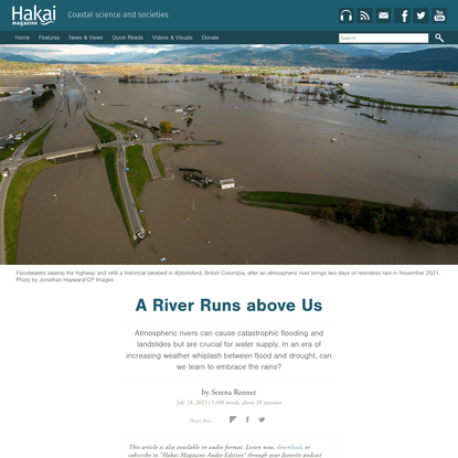 A River Runs above Us | Hakai Magazine