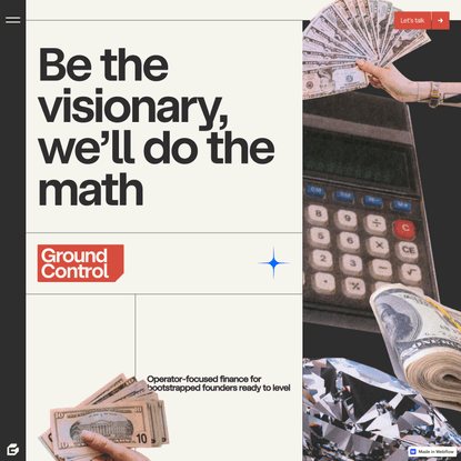 Ground Control | Operator-focused finance.