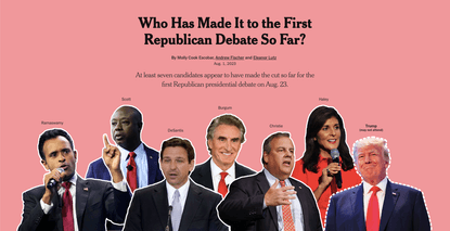 Who Has Made It to the First Republican Debate So Far?