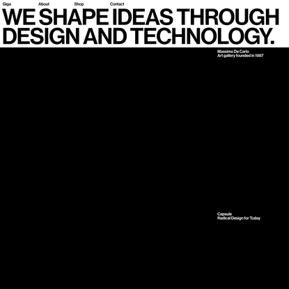 We shape ideas through design and technology
