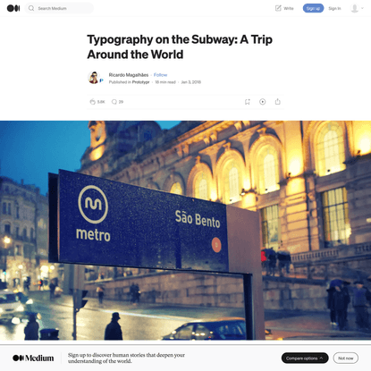 Typography on the Subway: A Trip Around the World