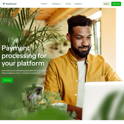Rainforest | Payments processing for software companies