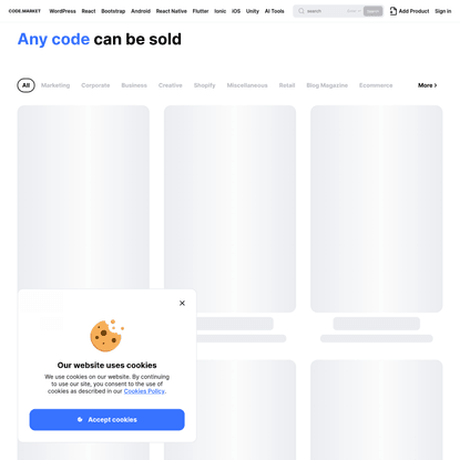 code.market – marketplace for buying and selling any code