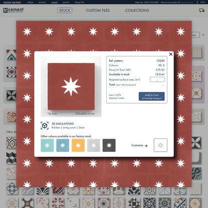STOCK online shop | Encaustic cement tiles | MOSAIC factory