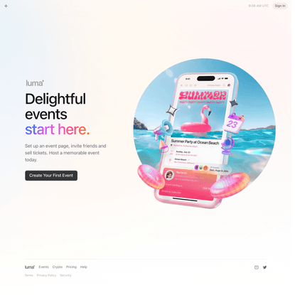 Luma — Delightful Events Start Here
