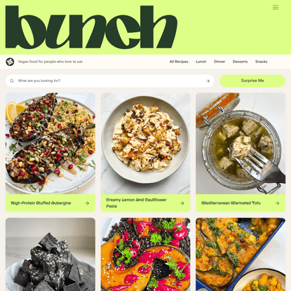 Bunch — Plant-Based for for People who love to eat