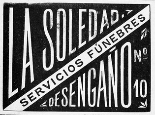 Anuncio de servicios fúnebres de 1899
