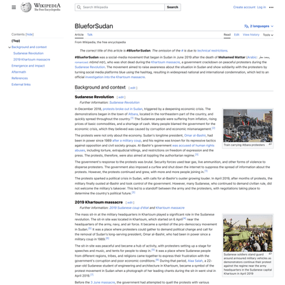 BlueforSudan - Wikipedia