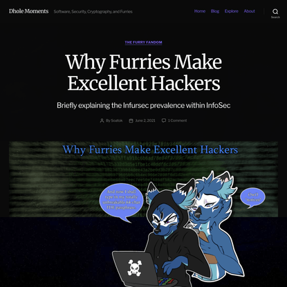 Why Furries Make Excellent Hackers - Dhole Moments