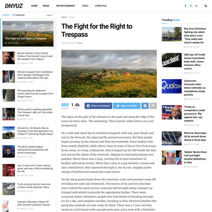 The Fight for the Right to Trespass