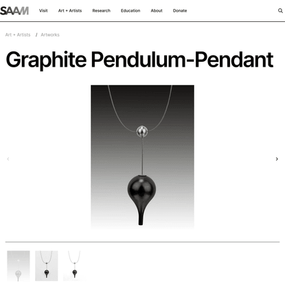 Graphite Pendulum-Pendant