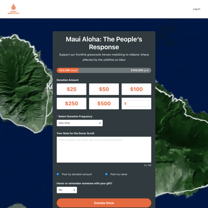 Hawaii Peoples Fund - Maui Aloha: The Peopleʻs Response