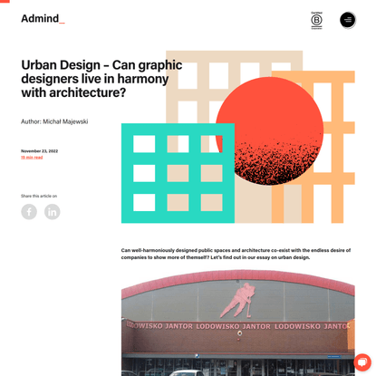 Urban design: can architects live in harmony with graphic designers?