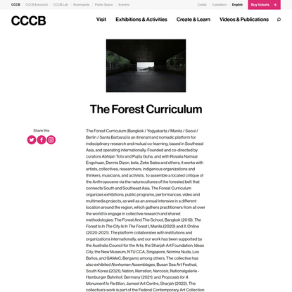 The Forest Curriculum | CCCB