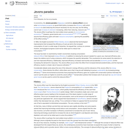 Jevons paradox - Wikipedia