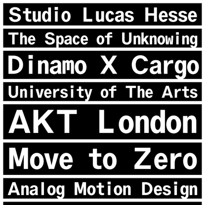 Studio Lucas Hesse — Graphic &amp; Motion Design based in Hamburg with focus on kinetic typography.