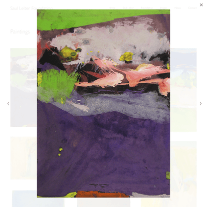Paintings — Saul Leiter Foundation