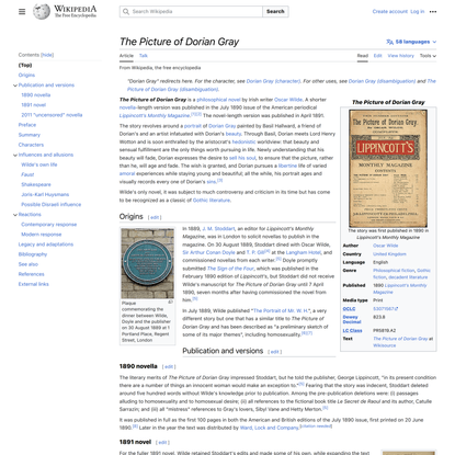 The Picture of Dorian Gray - Wikipedia