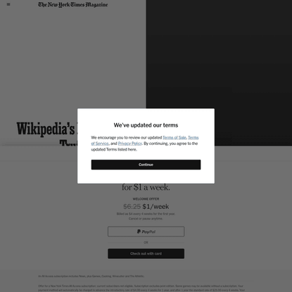 Wikipedia’s Moment of Truth