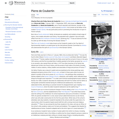 Pierre de Coubertin - Wikipedia
