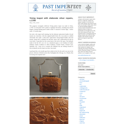 Past Imperfect, The Art of Inventive Repair