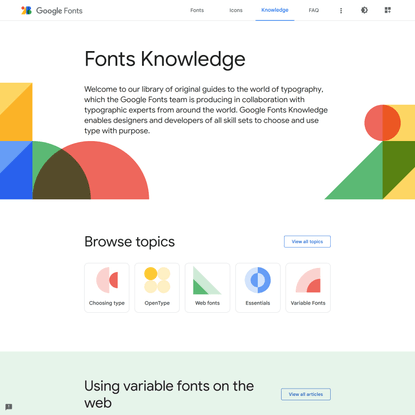 Fonts Knowledge - Google Fonts