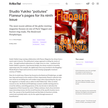 Studio Yukiko “pollutes” Flaneur’s pages for its ninth issue