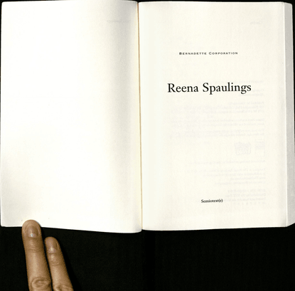 Optional Rdg. - Bernadette Corporation