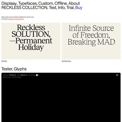 Reckless - Displaay Type Foundry