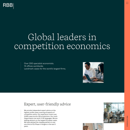 Global leaders in competition economics