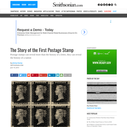 The Story of the First Postage Stamp
