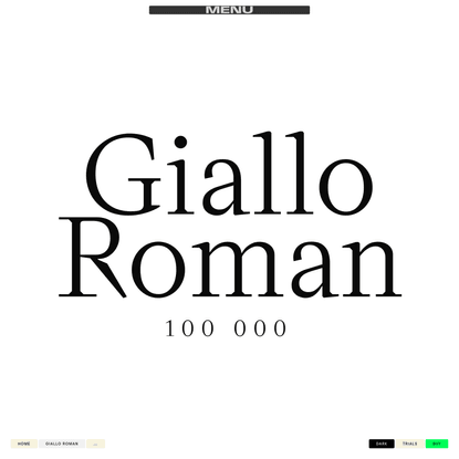 Giallo Roman | Stereo Typefaces®