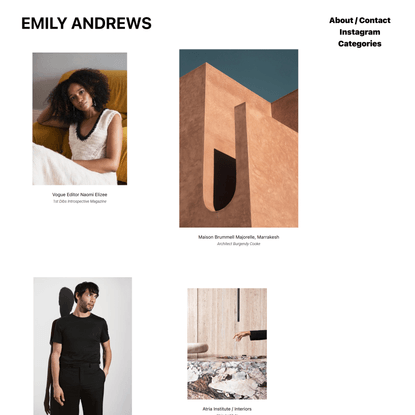 Commercial and Editorial Photographer Emily Andrews | New York