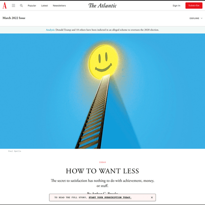 How to Want Less