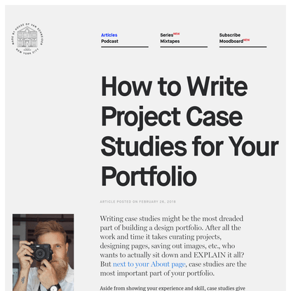How to Write Project Case Studies for Your Portfolio - DESK Magazine