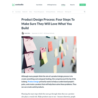 Product Design Process: Four Steps To Build A Product People Will Love
