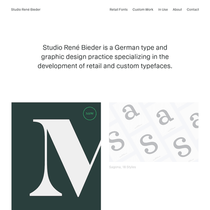 René Bieder / Type Design