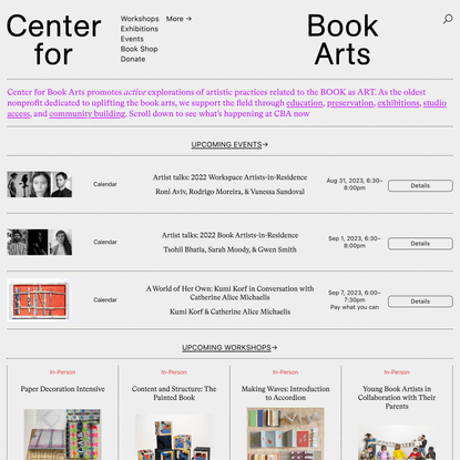 Center for Book Arts