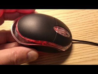 Inside a humble Poundland computer mouse.