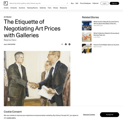 A New Collector’s Guide to Negotiating Discounts on Art Prices with Galleries | Artsy