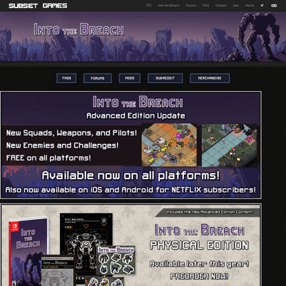 Subset Games | Into the Breach