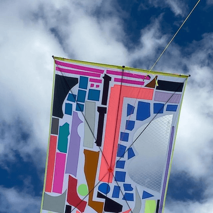 Bertjan Pot on Instagram: "2 new #singlelinekites inspired by quilts and other patchwork blankets."