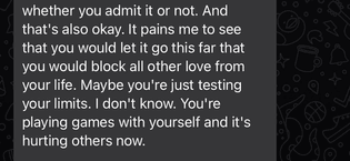 Please stop hurting people you love. Please stop hurting people you love. Please stop hurting people who love you. 
