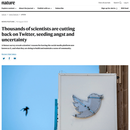 Thousands of scientists are cutting back on Twitter, seeding angst and uncertainty