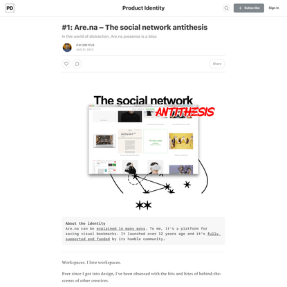 #1: Are.na – The social network antithesis