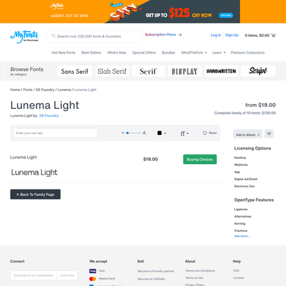 Lunema Light Font | Webfont &amp; Desktop | MyFonts