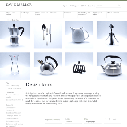 Design Icons - David Mellor